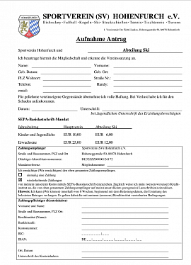 Antragsformular