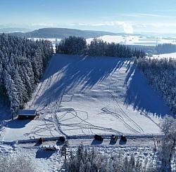Luftbild Skilift Dezember 2023