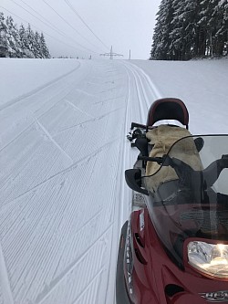 Skidoo in Aktion